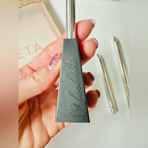 BORBOLETA Mesh Zip Travel Pouch with Travel Size Products, Beige - Picture 4 of 15